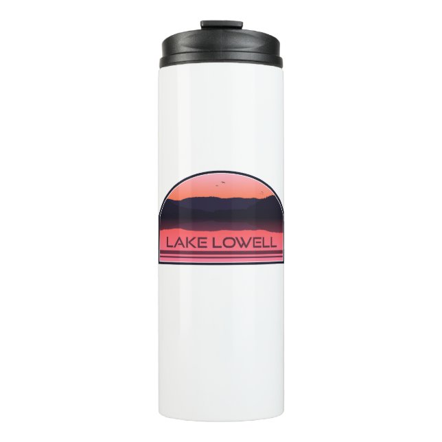 Lake Lowell Idaho Red Sunrise Thermosbecher (Vorderseite)