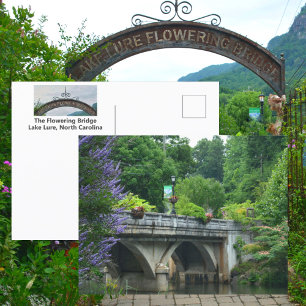 Lake Lure Flowering Bridge North Carolina Foto Postkarte