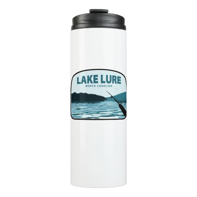 Lake Lure North Carolina Fangrasse Thermosbecher (Vorderseite)