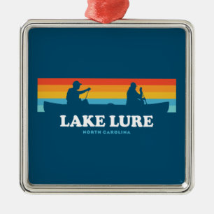 Lake Lure North Carolina Kanu Ornament Aus Metall