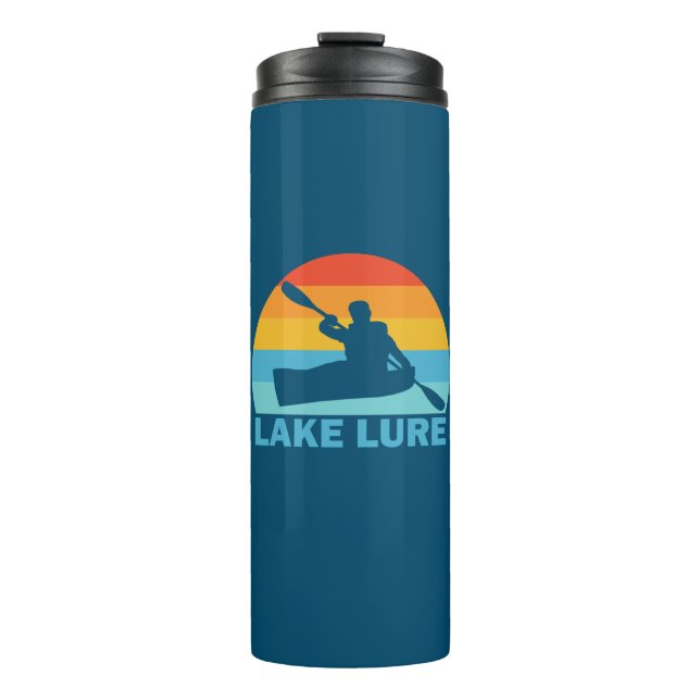 Lake Lure North Carolina Kayak Thermosbecher (Vorderseite)