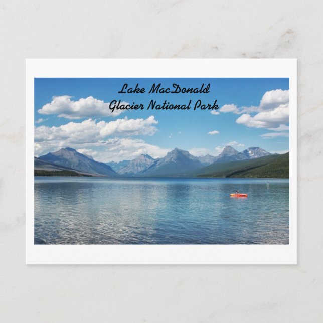 Lake Macdonald, Glacier National Park Postkarte (Vorderseite)