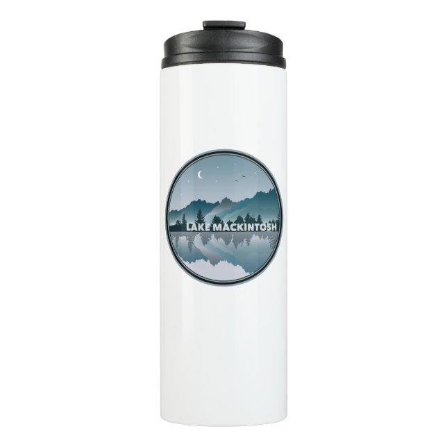 Lake Mackintosh North Carolina Reflektion Thermosbecher (Vorderseite)