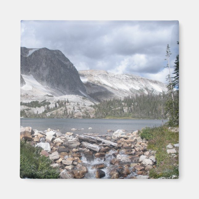 Lake Marie Mountain Landschaftlich Fotomagnet Magnet (Vorne)