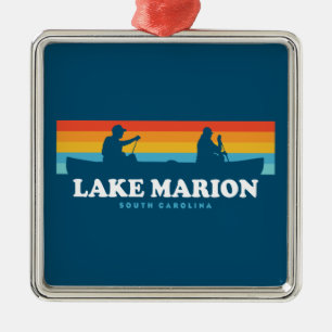 Lake Marion South Carolina Canoe Ornament Aus Metall