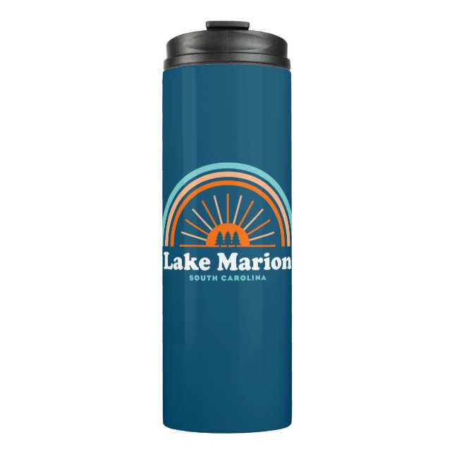 Lake Marion South Carolina Rainbow Thermosbecher (Vorderseite)