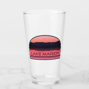 Lake Marion South Carolina Red Sunrise Glas