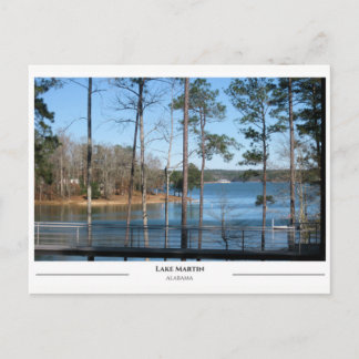 Lake Martin Alabama Postkarte