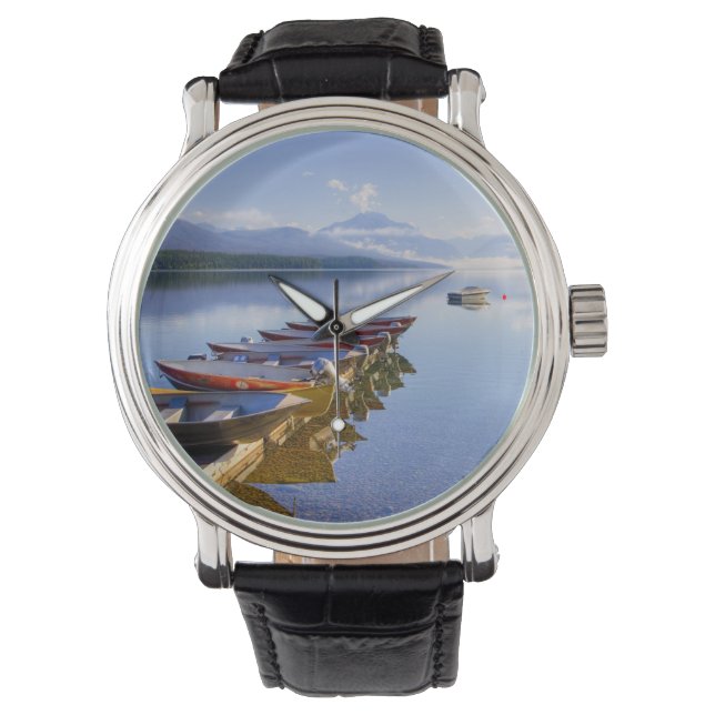 Lake McDonald, Glacier National Park, Montana, Armbanduhr (Vorderseite)
