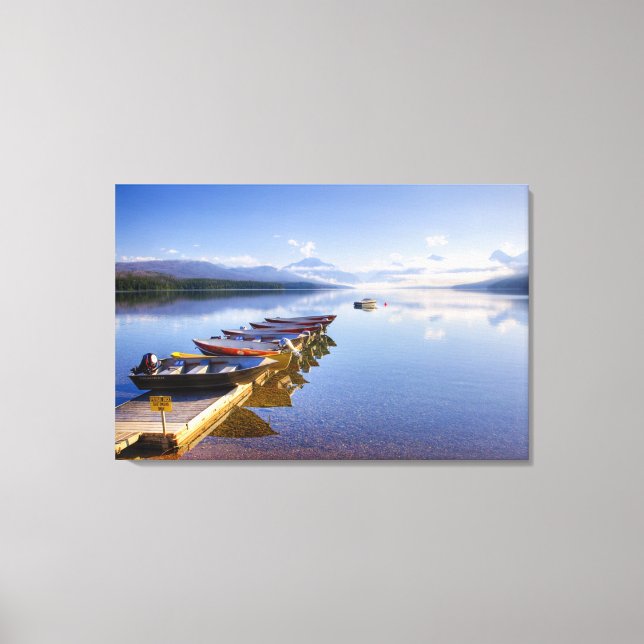 Lake McDonald, Glacier National Park, Montana, Leinwanddruck (Vorderseite)