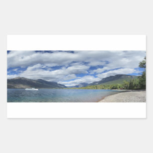 Lake McDonald - Glacier National Park Rechteckiger Aufkleber