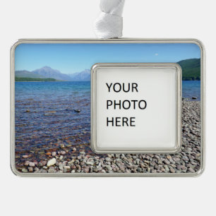 Lake McDonald II Rahmen-Ornament Silber