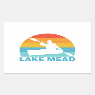 Lake Mead Nevada Arizona Kayak Rechteckiger Aufkleber