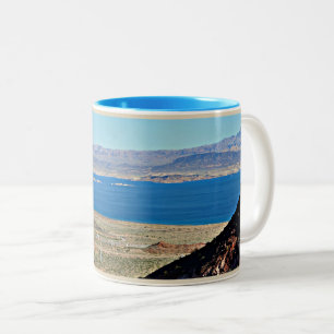 Lake Mead Ton-Schale Hooverdamms-zwei Zweifarbige Tasse