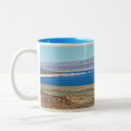 Lake Mead Ton-Schale Hooverdamms-zwei Zweifarbige Tasse