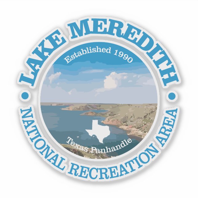 Lake Meredith NRA Aufkleber (Vorderseite)