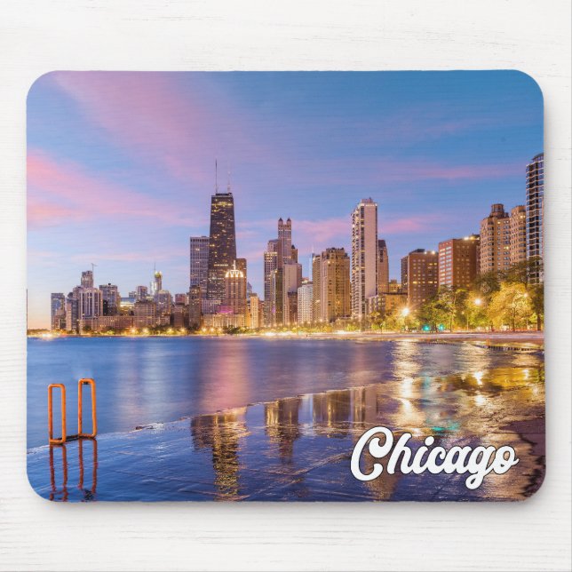Lake Michigan, Chicago, Illinois, USA Mousepad (Vorne)