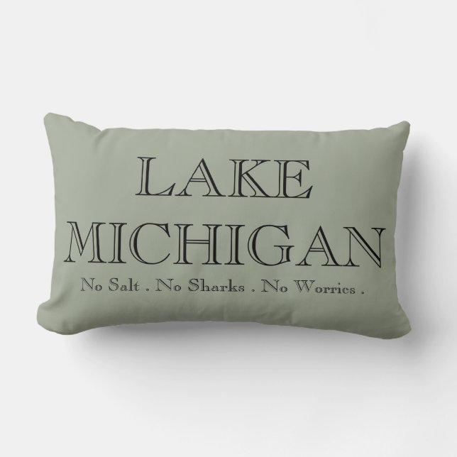 Lake Michigan Lendenkissen (Vorderseite)