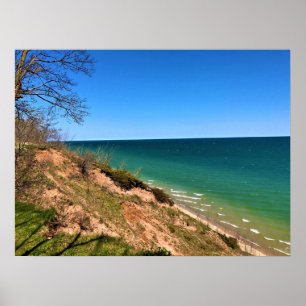 Lake Michigan, Port Washington, Wisconsin Poster