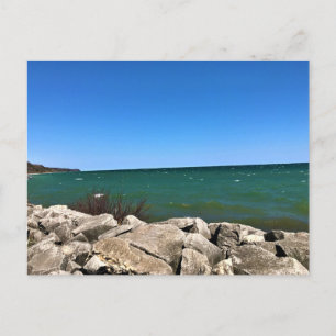 Lake Michigan, Port Washington, Wisconsin Postkarte