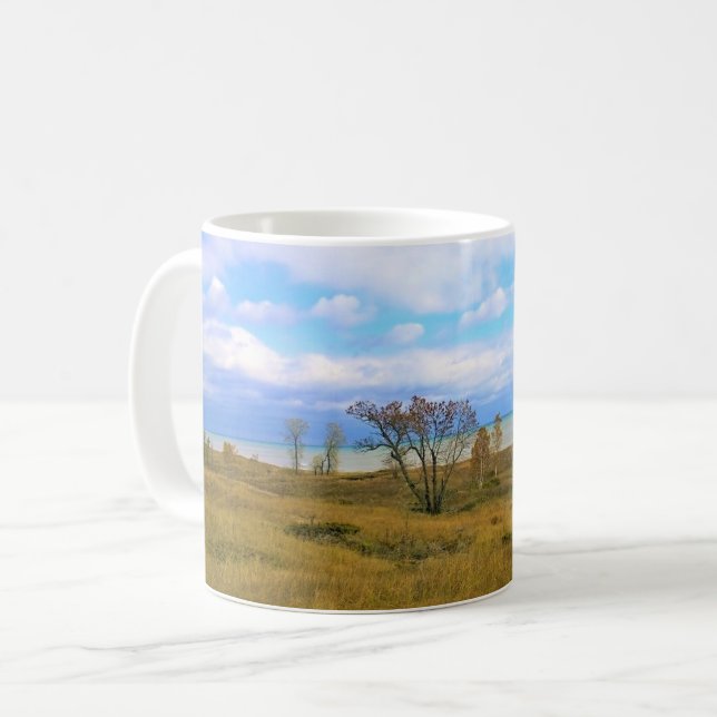 Lake Michigan, Sheboygan, Wisconsin Kaffeetasse (Vorderseite Links)