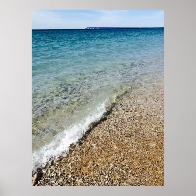 Lake Michigan Shore Poster (Vorne)