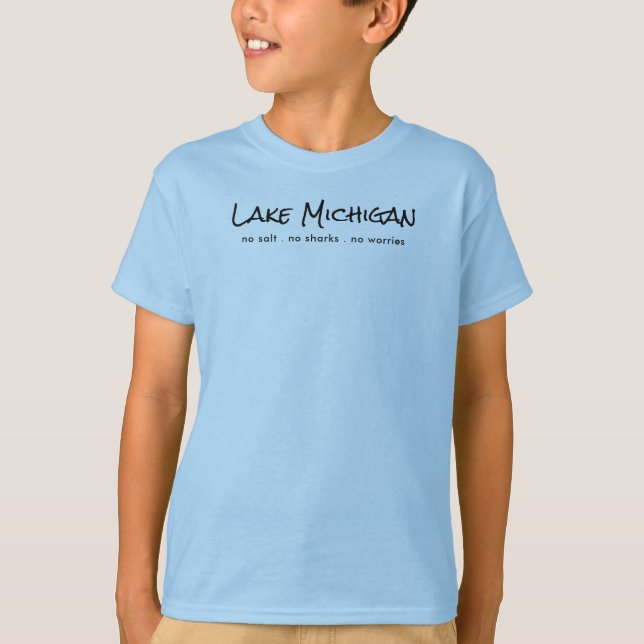Lake Michigan - Spaß T-Shirt (Vorderseite)