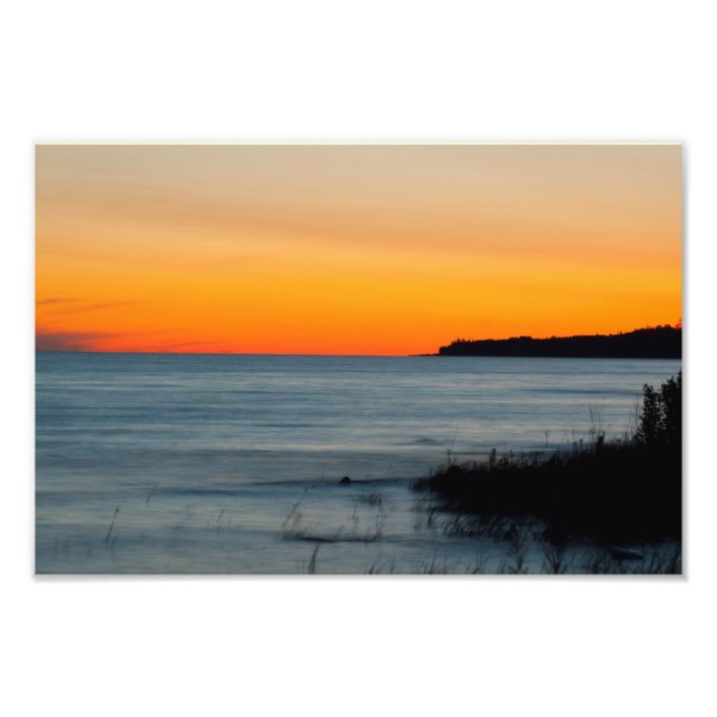 Lake Michigan Sunset, Michigan Fotodruck (Vorne)