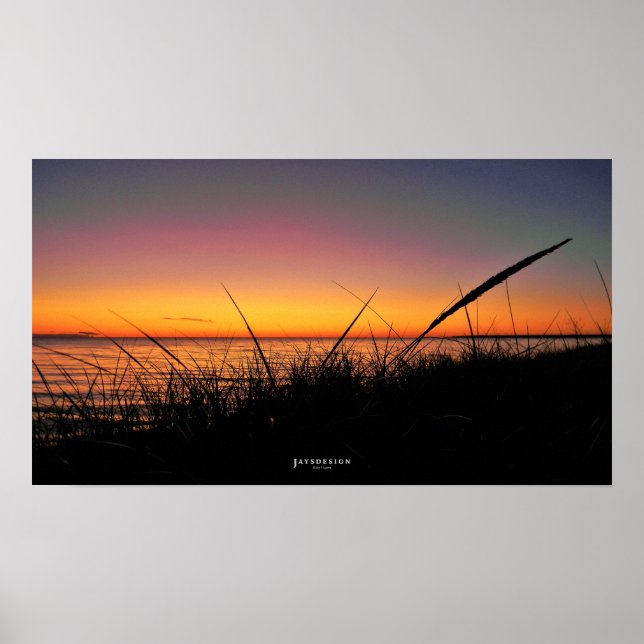 Lake Michigan Sunset Poster (Vorne)
