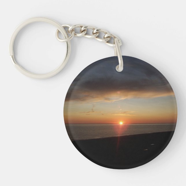 Lake Michigan Sunset Schlüsselanhänger (Vorderseite)