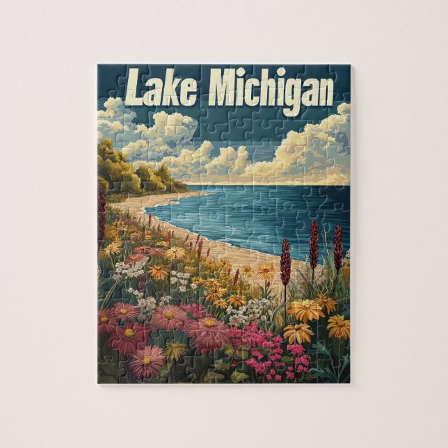 Lake Michigan Vintage (Vertikal)