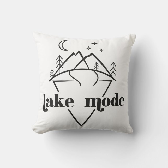 Lake Mode Modern Boho Kissen (Vorderseite)