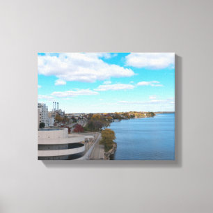 Lake Monona und Downtown Madison Leinwanddruck