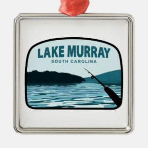 Lake Murray South Carolina Angelrute Ornament Aus Metall