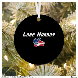 Lake Murray South Carolina Eagle Metall Kreis Ornament Aus Metall