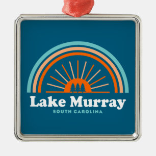 Lake Murray South Carolina Regenbogen Ornament Aus Metall
