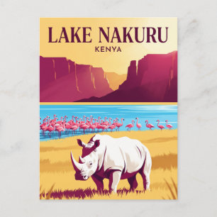 Lake Nakuru Nationalpark Kenia Postkarte