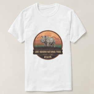 Lake Nakuru Nationalpark Kenia Rhino Safari T-Shirt
