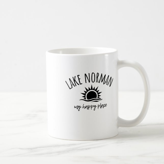 Lake Norman My Happy Place Nc Boating Fishing Camp Kaffeetasse (Rechts)