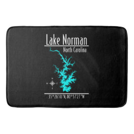 Lake Norman North Carolina Karte Große Badematte