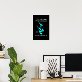 Lake Norman North Carolina Koordinaten Poster