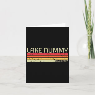 Lake Nummy New Jersey Funny Fishing Camping Summer Karte