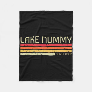 Lake Nummy New Jersey Lustiger Angelurlaub Camping Fleecedecke
