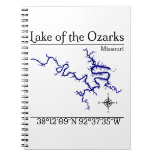 Lake of the Ozarks Missouri Karte Spiralblock Jo Notizblock