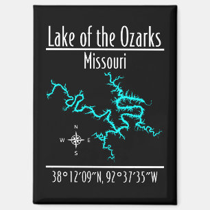 Lake of the Ozarks Missouri Koordinaten Magnet