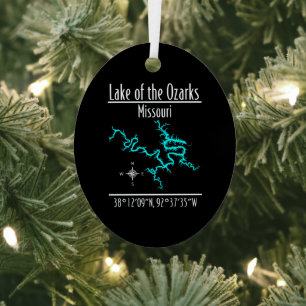 Lake of the Ozarks Missouri Metall-Oval Ornament Aus Metall