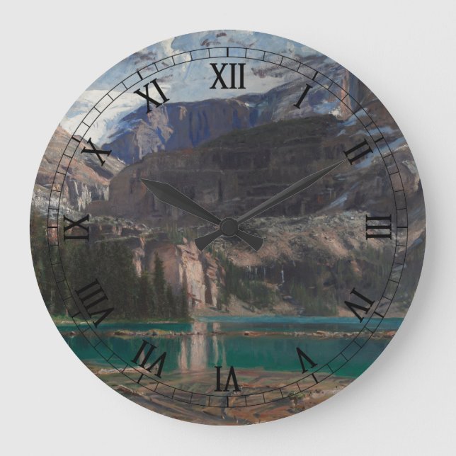 Lake O'Hara von John Singer Sargent, Viktorianisch Große Wanduhr (Vorderseite)