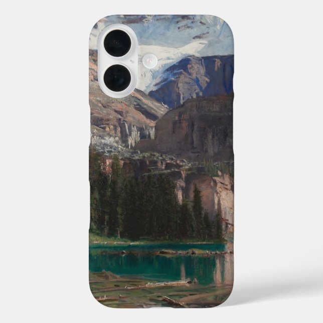 Lake O'Hara von John Singer Sargent, Viktorianisch iPhone 16 Hülle (Rückseite)