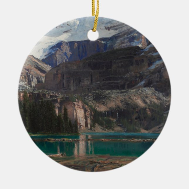 Lake O'Hara von John Singer Sargent, Viktorianisch Keramik Ornament (Vorne)