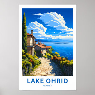 Lake Ohrid Albanien Travel Print Poster